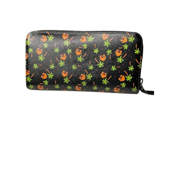 Prada Saffiano Palm Tree Print Zip Around Wallet - Picture 2 of 4